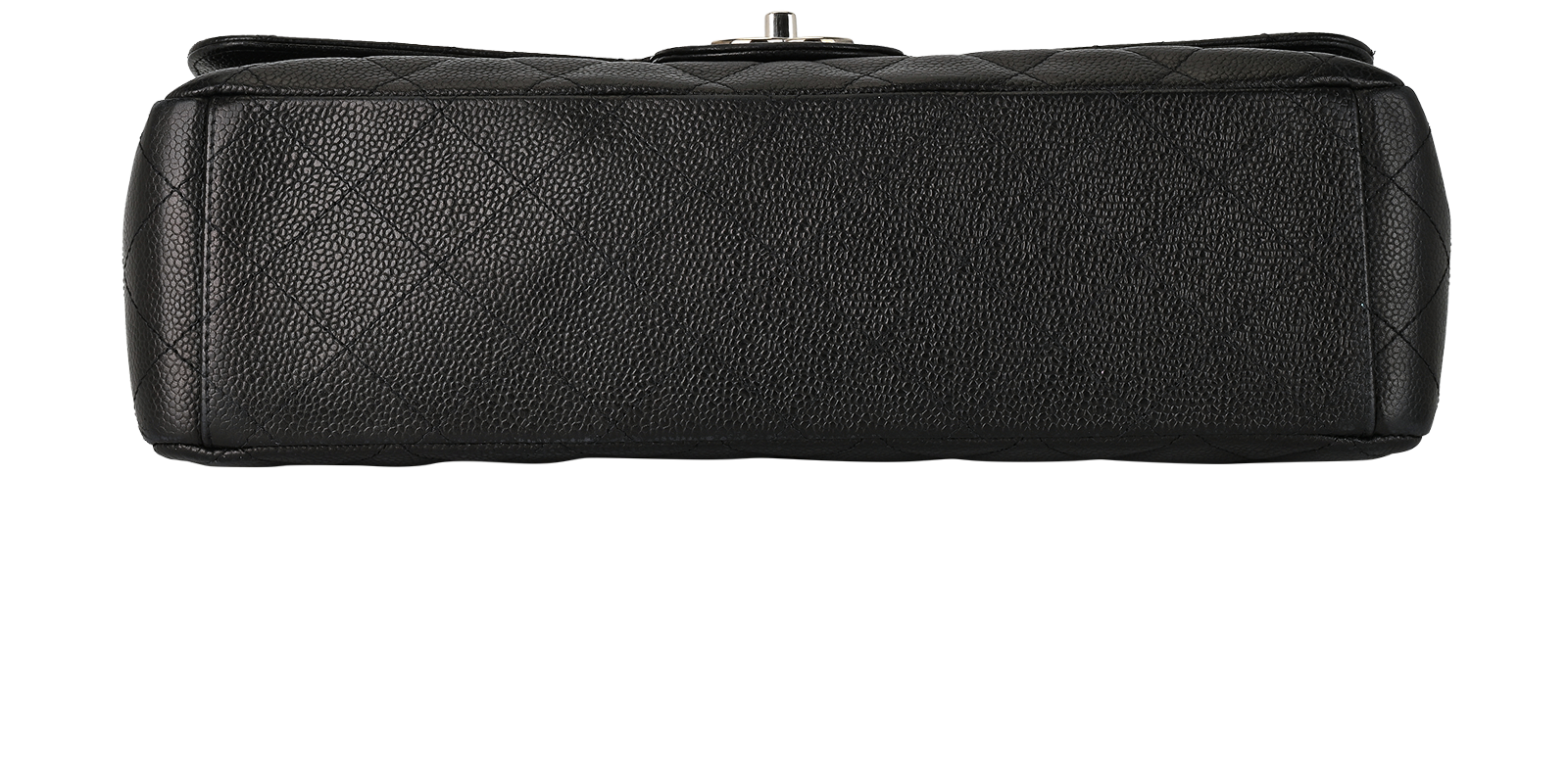 Maxi Double Flap, &pound;4,100, Handbags, Black, Caviar Leather, Top view